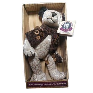 Theodore Roosevelt Teddy's Teddy 100th Anniversary 1902- 2002 Limited Edition